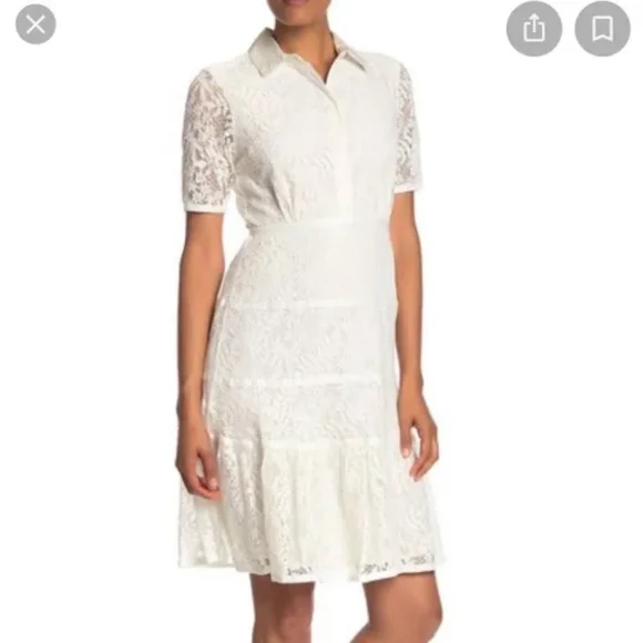 sleeveless ivory lace dress Rabanne - Ivory Long Dress In Lace - T42 - Women